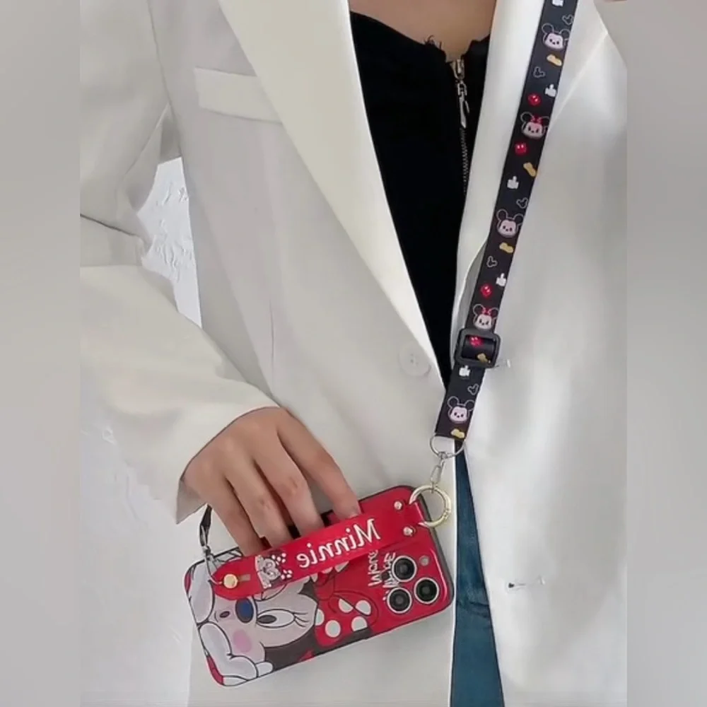 Disney Minnie Mouse Red Phone Case with Strap